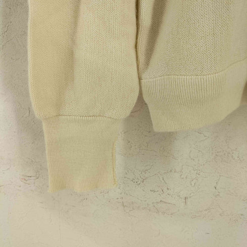 アイゾッドラコステ IZOD LACOSTE 80-90s MADE IN USA フロントワッペン アクリルVネックニット メンズ import:XL
