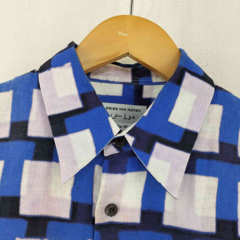 ドリスヴァンノッテン DRIES VAN NOTEN LEN LYE リネン S/S シャツ メンズ EUR:46
