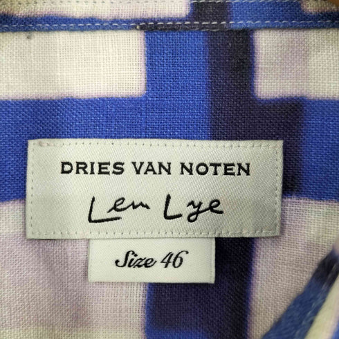 ドリスヴァンノッテン DRIES VAN NOTEN LEN LYE リネン S/S シャツ メンズ EUR:46