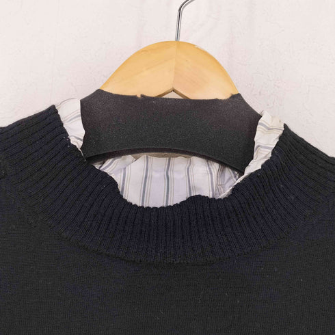 メゾンマルジェラ Maison Margiela ダメージ加工 レイヤード クルーネックニット メンズ import:XL