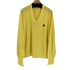 IZOD MADE IN USA フロントロゴワッペン アクリルVネックニット メンズ import:XL