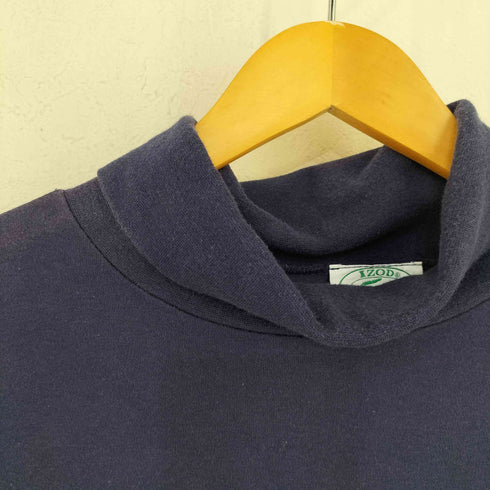 アイゾッドラコステ IZOD LACOSTE MADE IN USA フロントロゴワッペン タートルネック コットンL/Sプルオーバー メンズ import:L
