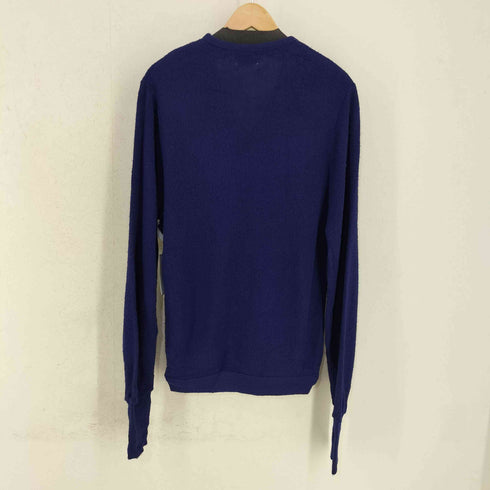 アイゾッドラコステ IZOD LACOSTE 70s 赤 糸巻タグ フロントロゴワッペン アクリルVネックニット メンズ import:M