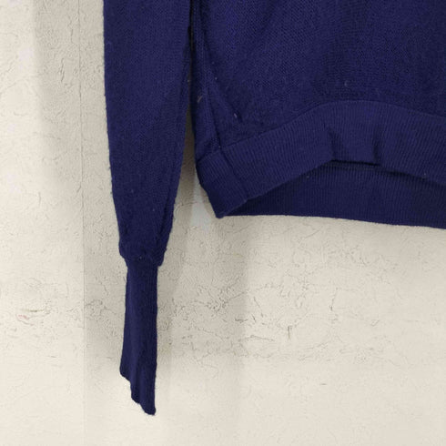 アイゾッドラコステ IZOD LACOSTE 70s 赤 糸巻タグ フロントロゴワッペン アクリルVネックニット メンズ import:M