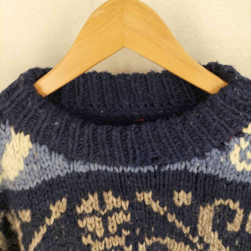 Rey Wear 90s エクアドル製 総柄 ウールニット メンズ