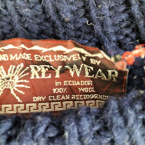 Rey Wear 90s エクアドル製 総柄 ウールニット メンズ
