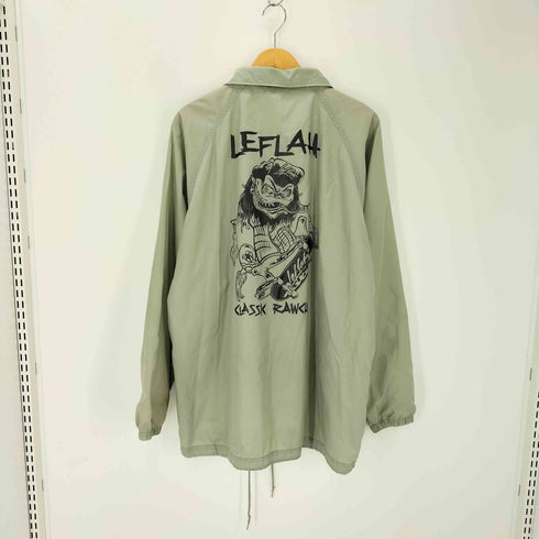 レフラー Leflah バックプリントオーバーサイズコーチジャケット メンズ