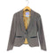 Vahiya hollow flight wear 裏地レオパードテーラードジャケット ウールシルク レディース JPN:M