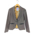 Vahiya hollow flight wear 裏地レオパードテーラードジャケット ウールシルク レディース JPN:M