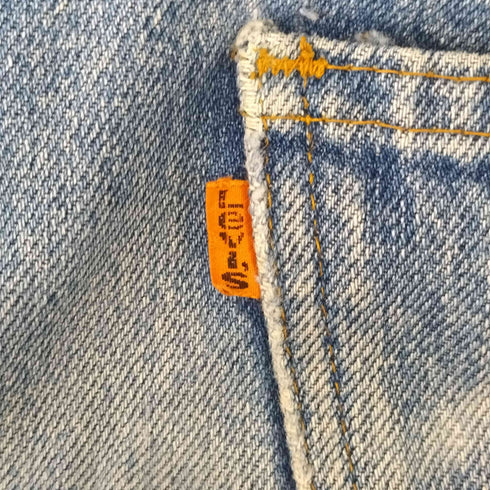 リーバイス Levis USA製 オレンジタブ ブーツカットデニムパンツ 42TALONジップ 刻印520 メンズ W32