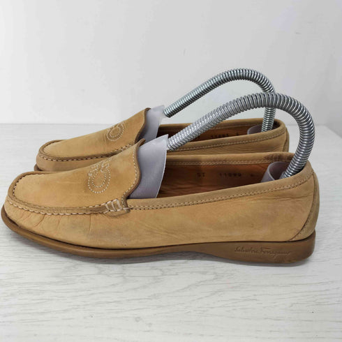 サルヴァトーレフェラガモ Salvatore Ferragamo スエード パンプス フラットシューズ レディース 6