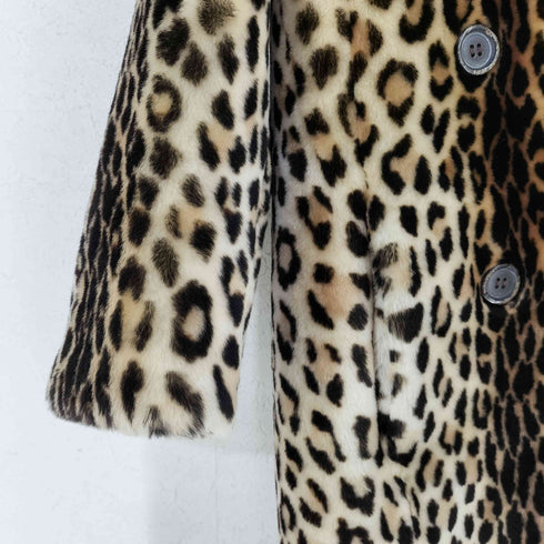 ケンゾー KENZO レオパード ファーコート レディース JPN:34