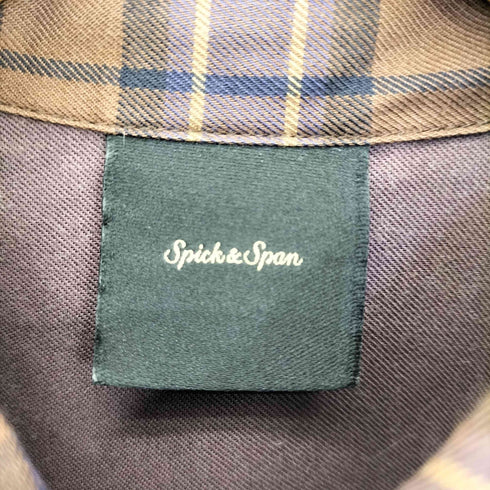 スピックアンドスパン Spick and Span タータンチェックフレアシャツワンピ レディース FREE