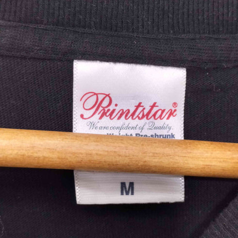 前面プリント クルーネックバンドTシャツ サイン入り メンズ