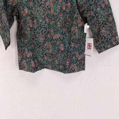 花柄 チャイナS/S シャツ レディース
