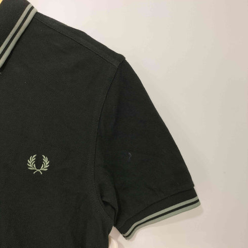 フレッドペリー FRED PERRY ロゴ刺繍 コットン S/S ポロシャツ レディース import:S