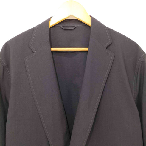 ブラームス BLURHMS heather charcoal ウール ボイル カーディガン ジャケット メンズ JPN:2