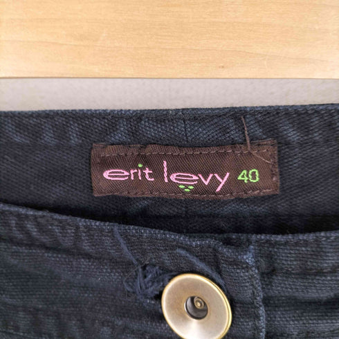 erit levy Y2K セミフレア 再構築 異素材デニム レディース 40