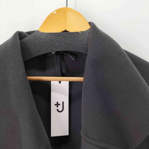 ユニクロプラスジェイ UNIQLO+J カシミヤブレンドノーカラーコート レディース M