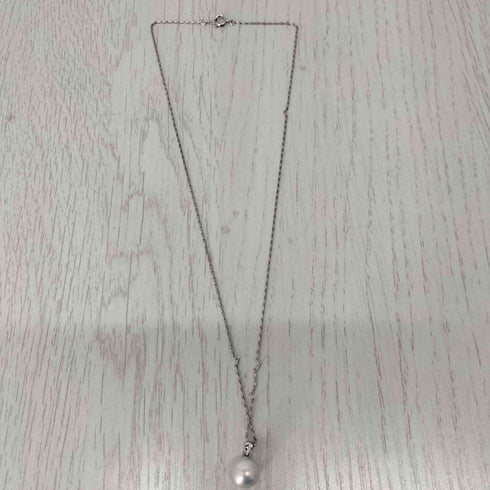 SILVER パール ネックレス レディース