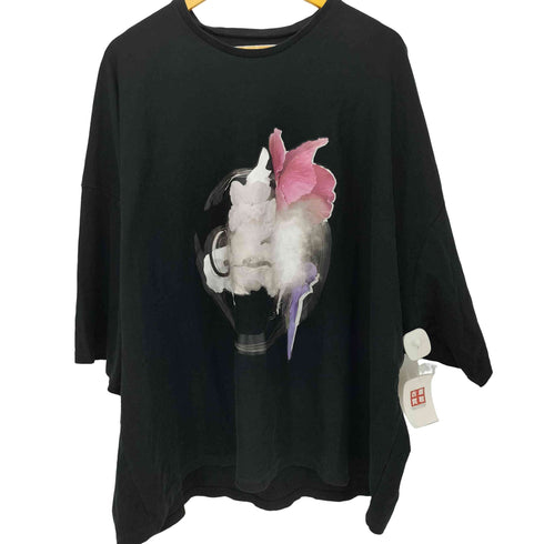 バルムング BALMUNG ビッグシルエット グラフィックプリントTシャツ メンズ