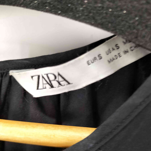 ザラ ZARA ギャザーデザイン L/S ワンピース レディース import:S