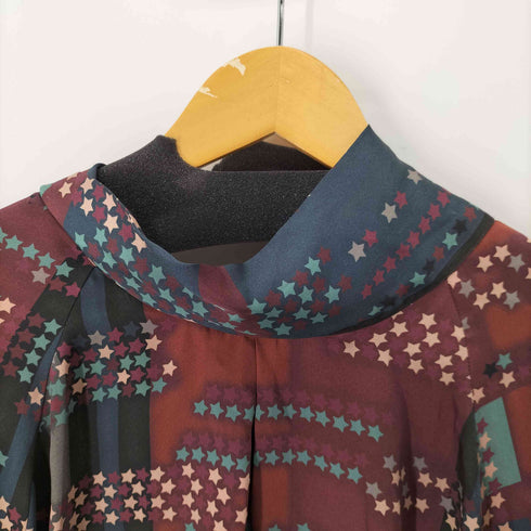 No-Nà MADE IN ITALY 星柄 L/S モヘア混ナイロンブラウス レディース import:L