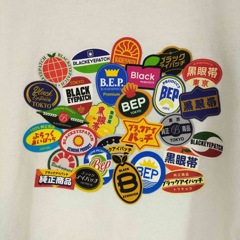 ザブラックアイパッチ THE BLACK EYE PATCH FRUIT LABEL TEE メンズ JPN:L
