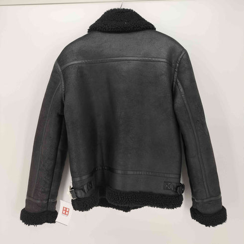 ザラ ZARA エコムートン ボア ジャケット メンズ import:M