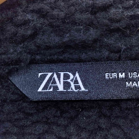 ザラ ZARA エコムートン ボア ジャケット メンズ import:M