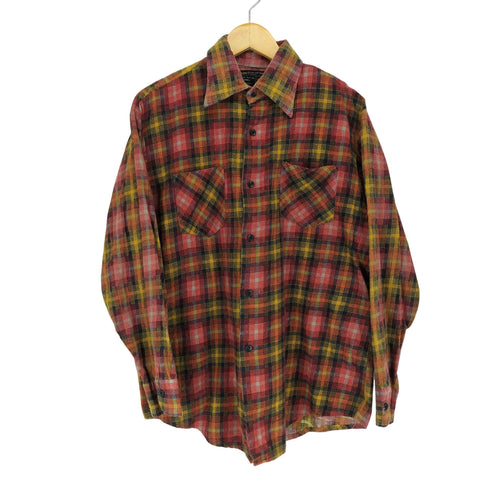 ジェーシーペニー JC Penney 70s チェックネルL/Sシャツ メンズ 16-161/2