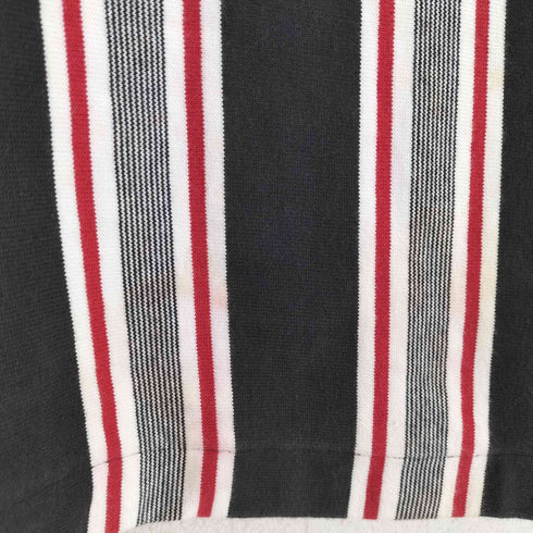 ixi:z ストライプコットンハーフジップS/S ポロシャツ メンズ JPN:M