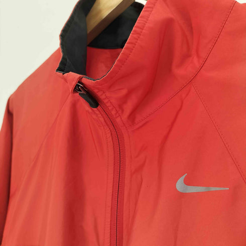 ナイキ NIKE スウッシュロゴ プリント 異素材切替 スタンドネック ジャケット メンズ import:L