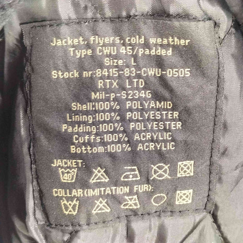 M-TRAMP CWU 45 フライトジャケット メンズ JPN:L