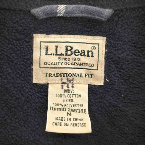 エルエルビーン L.L.Bean 裏地フリース タータンチェック フラップポケット L/S シャツ メンズ import:M