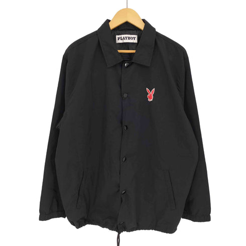 プレイボーイ PLAYBOY 背面フォト ナイロンコーチジャケット メンズ import:L
