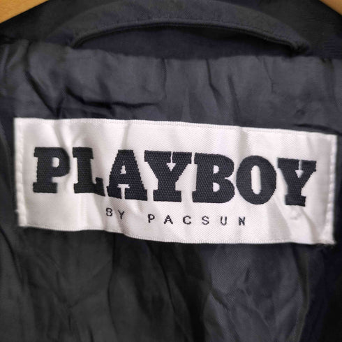 プレイボーイ PLAYBOY 背面フォト ナイロンコーチジャケット メンズ import:L