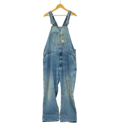 ラウンドハウス ROUND HOUSE USA製 デニムオーバーオール メンズ 44 32