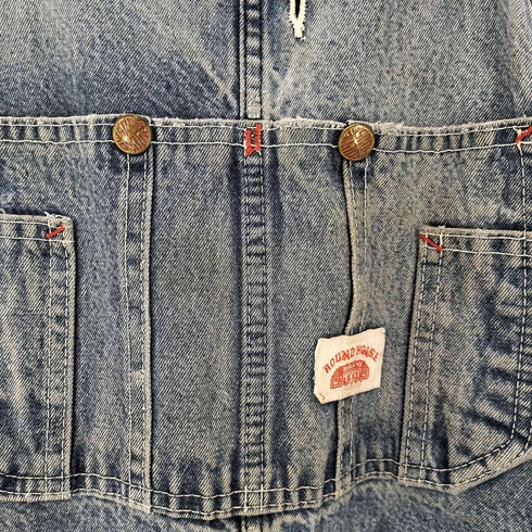 ラウンドハウス ROUND HOUSE USA製 デニムオーバーオール メンズ 44 32