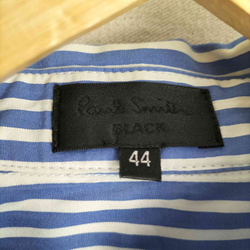 ポールスミスブラック Paul Smith BLACK 襟 袖口裏地花柄 ストライプシャツ レディース JPN:M 44