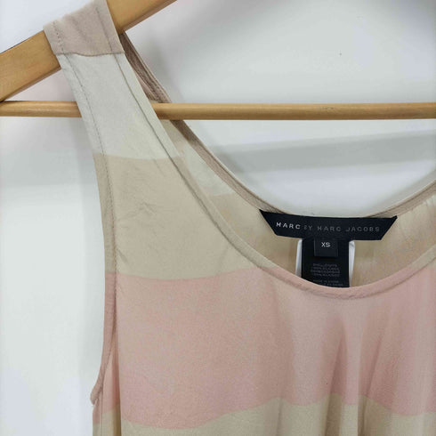 マークバイマークジェイコブス Marc by Marc Jacobs シルク100 ボーダーノースリーブワンピース レディース JPN:XS