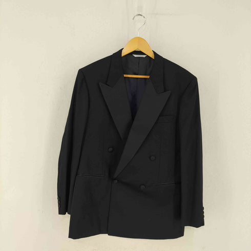 Louis Feraud シルク混 ピークドラペル ダブルジャケット 側章2タックスラックス スーツセットアップ メンズ