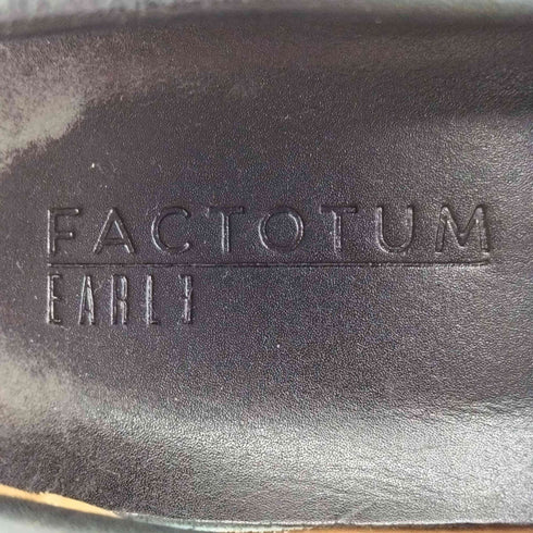 ファクトタム FACTOTUM 20AW EARL レザーコインローファ メンズ JPN:41