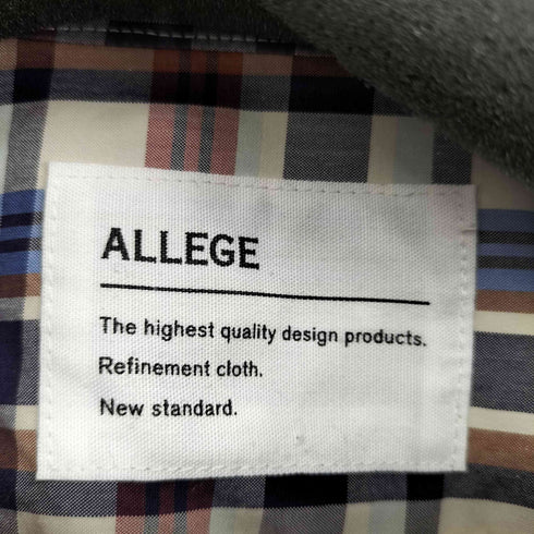アレッジ ALLEGE L/S バンドカラーシャツ メンズ JPN:2