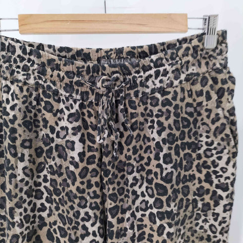 ザラ ZARA レオパード柄 レーヨンイージーパンツ レディース JPN:L