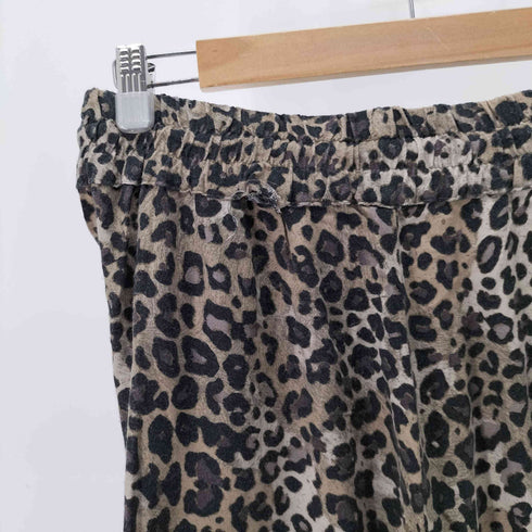 ザラ ZARA レオパード柄 レーヨンイージーパンツ レディース JPN:L