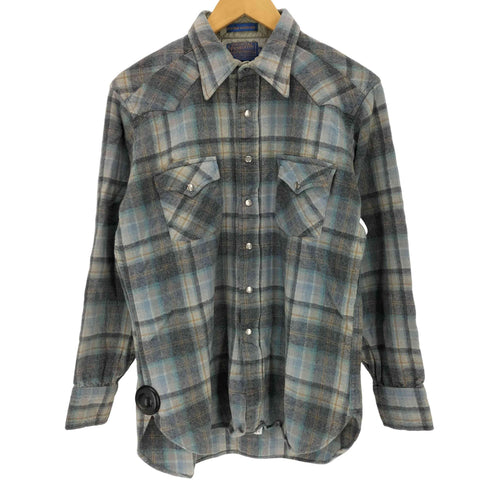 ペンドルトン PENDLETON HIGH GRADE WESTERN WEAR USA製 ウールウェスタンシャツ メンズ LONG