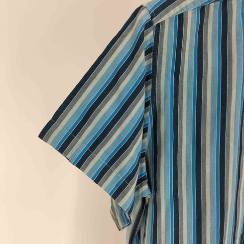 アーペーセー A.P.C. 90S フランス製 ストライプ ボタンダウン S/S シャツ メンズ 1