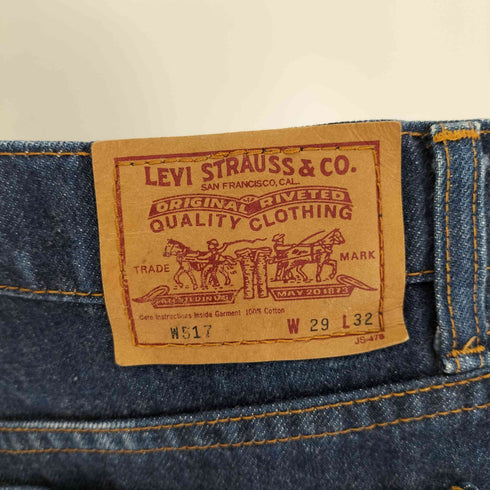 リーバイス Levis 90S 日本製 W517 ボタン裏J38 刻印 ブーツカット デニムパンツ レディース W29 L32