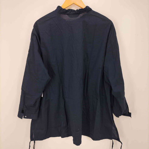 ミズイロインド mizuiro ind 24AW ギャザーネックシャツ レディース FREE